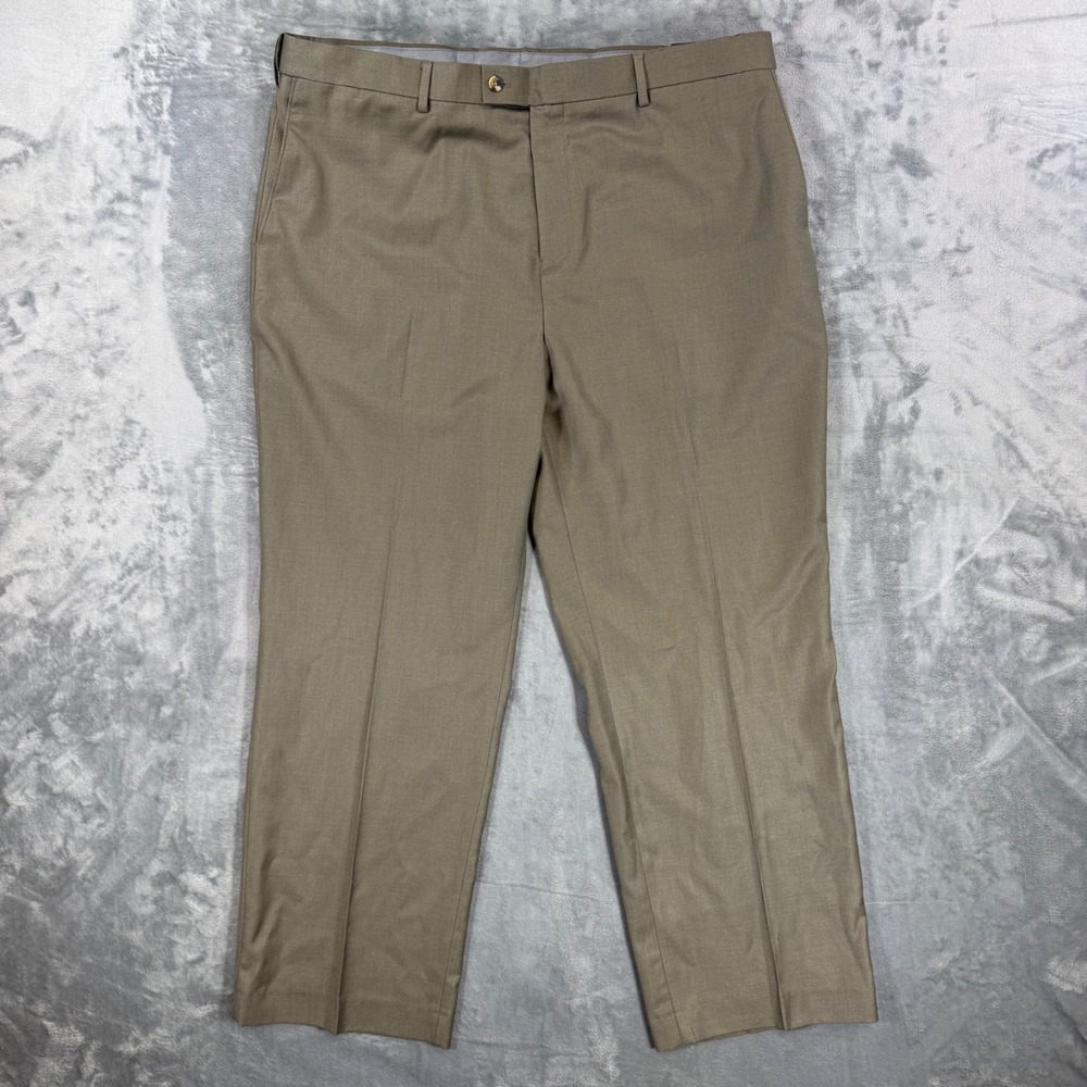 Croft & Barrow Classic Comfort‎ Dress Pants Men's 42x30 Tan Beige Formal Pants